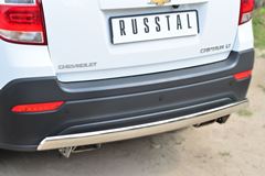 Защита заднего бампера D75х42(дуга) для Chevrolet Captiva 2013-
