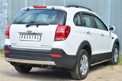 Защита заднего бампера D75х42(дуга) для Chevrolet Captiva 2013-