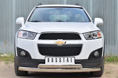 Защита переднего бампера D75х42 (дуга) D75х42 (дуга) для Chevrolet Captiva 2013-