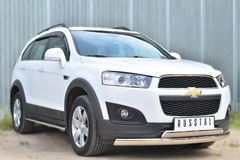 Защита переднего бампера D75х42 (дуга) D75х42 (дуга) для Chevrolet Captiva 2013-