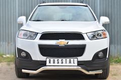 Защита переднего бампера D63 (волна) для Chevrolet Captiva 2013-