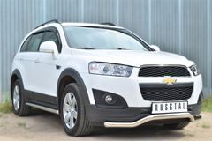 Пороги труба D63 (вариант 1) для Chevrolet Captiva 2013-