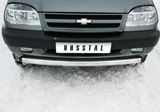 Защита переднего бампера D63 (дуга) для Chevrolet Niva 2002-2009