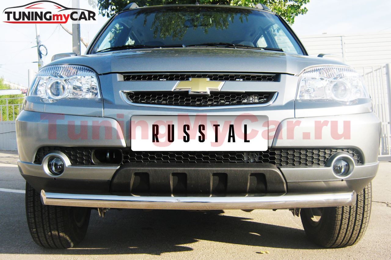 Защита переднего бампера D76 (дуга) для Chevrolet Niva Bertone 2009-