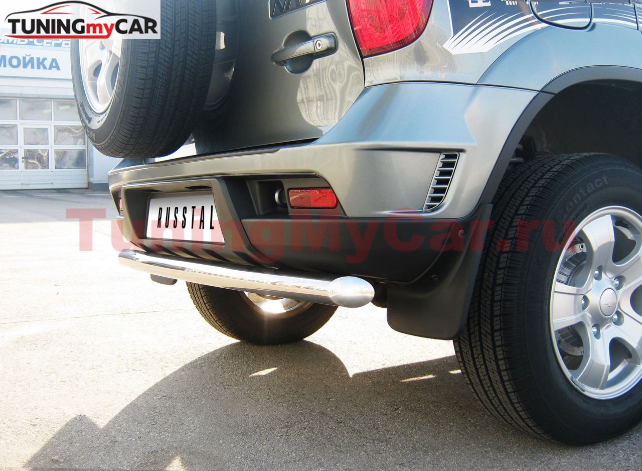 Защита заднего бампера D63 (дуга) для Chevrolet Niva Bertone 2009-