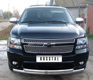 Защита переднего бампера D76/63 (дуга) для Chevrolet Tahoe 2006-2012