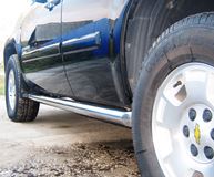 Пороги труба D76 (вариант 1) для Chevrolet Tahoe 2006-2012