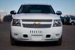 Защита переднего бампера D76 для Chevrolet Tahoe 2012-
