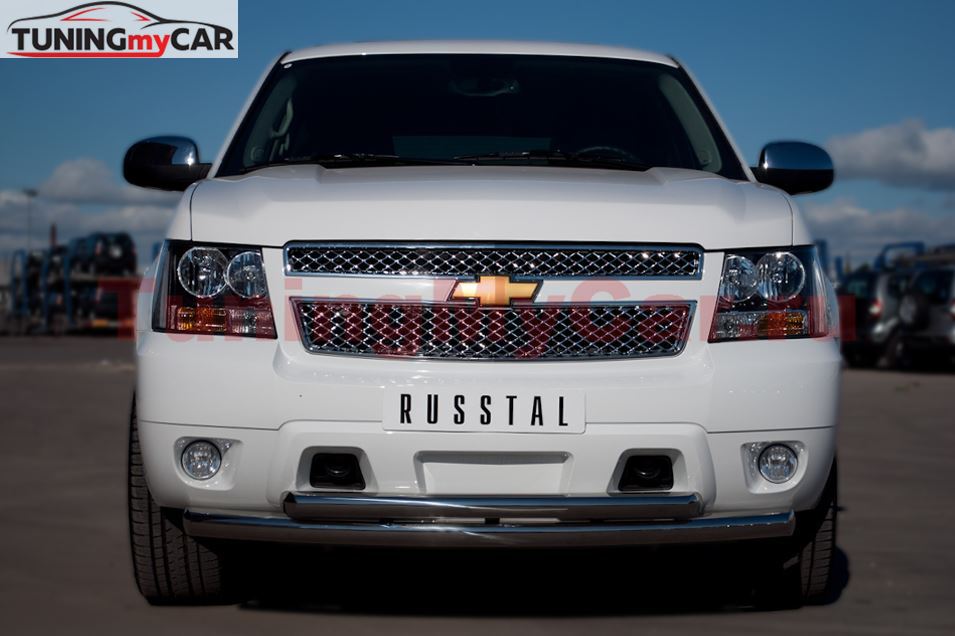 Защита переднего бампера D76/63 для Chevrolet Tahoe 2012-
