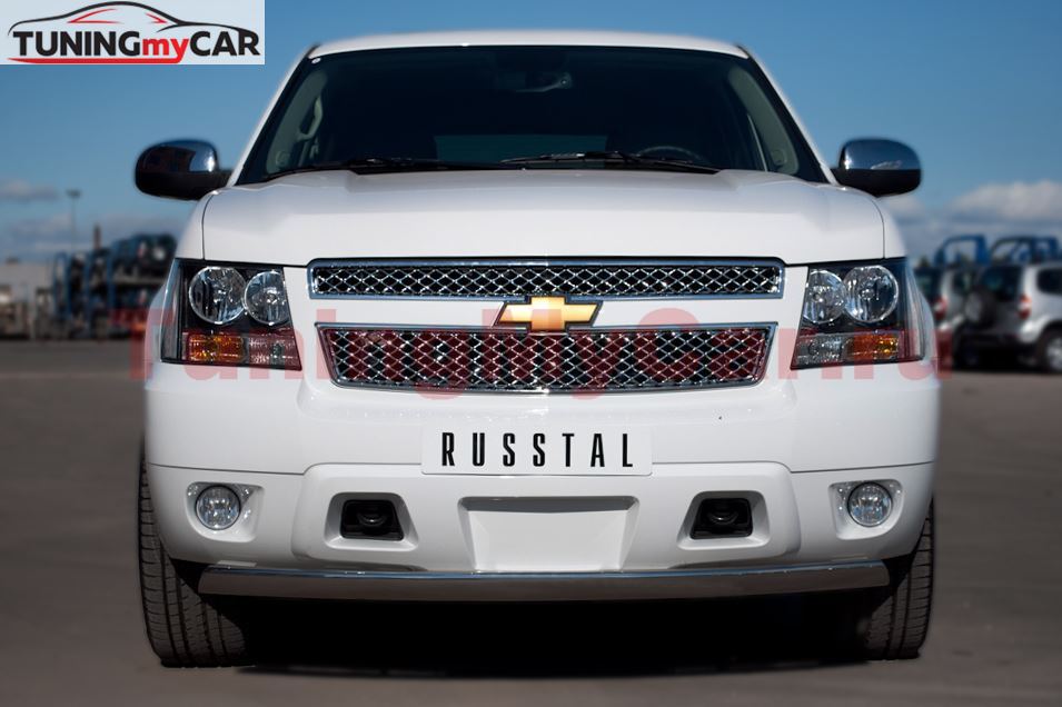 Защита переднего бампера D75X42 для Chevrolet Tahoe 2012-