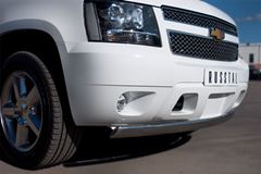 Защита переднего бампера D75X42 для Chevrolet Tahoe 2012-