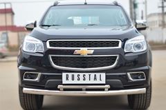 Защита переднего бампера D76 (дуга) D42 (дуга) для Chevrolet Trailblazer 2012-