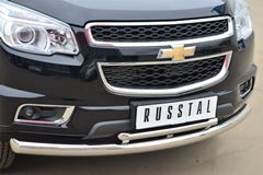 Защита переднего бампера D76 (дуга) D42 (дуга) для Chevrolet Trailblazer 2012-