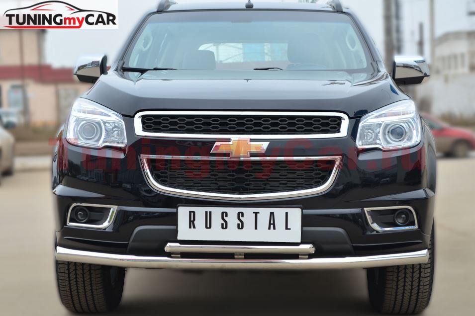 Защита переднего бампера D63 (секции) D42 (дуга) для Chevrolet Trailblazer 2012-