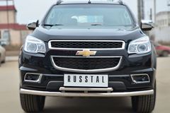 Защита переднего бампера D63 (секции) D42 (дуга) для Chevrolet Trailblazer 2012-