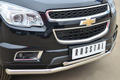 Защита переднего бампера D63 (секции) D42 (дуга) для Chevrolet Trailblazer 2012-