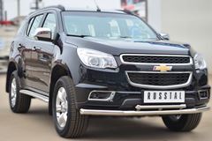 Защита переднего бампера D63 (секции) D42 (дуга) для Chevrolet Trailblazer 2012-