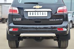 Защита заднего бампера 75х42 (дуга) для Chevrolet Trailblazer 2012-