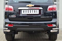 Защита заднего бампера уголки D63 (секции) D42 (секции) для Chevrolet Trailblazer 2012-