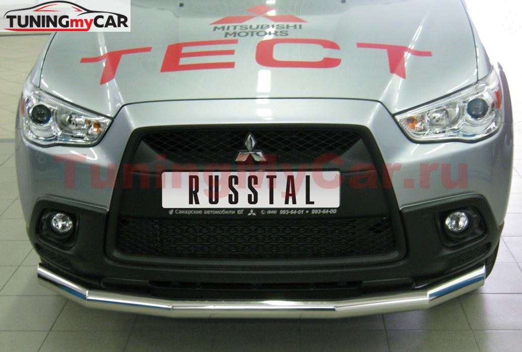 Защита переднего бампера D63 для Mitsubishi ASX 2010-2011