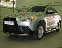 Защита переднего бампера D63 для Mitsubishi ASX 2010-2011