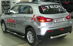 Защита заднего бампера D63 для Mitsubishi ASX 2010-2011