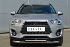 Защита переднего бампера D63 (секции) D42 (дуга) для Mitsubishi ASX 2012-