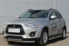Защита переднего бампера D63 (секции) D42 (дуга) для Mitsubishi ASX 2012-