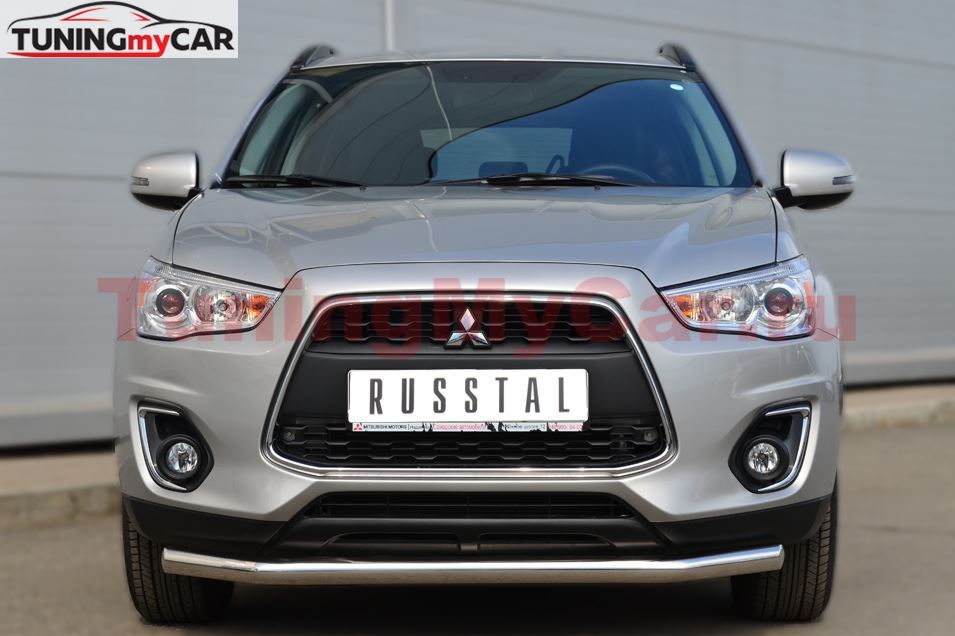 Защита переднего бампера D63 (секции) для Mitsubishi ASX 2012-