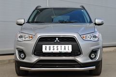 Защита переднего бампера D63 (секции) для Mitsubishi ASX 2012-