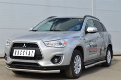 Защита переднего бампера D63 (секции) для Mitsubishi ASX 2012-