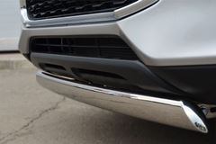Защита переднего бампера 75х42 овал для Mitsubishi ASX 2012-