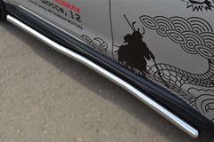 Пороги труба D63 (вариант 3) для Mitsubishi ASX 2012-