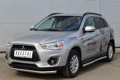 Пороги труба D63 (вариант 3) для Mitsubishi ASX 2012-