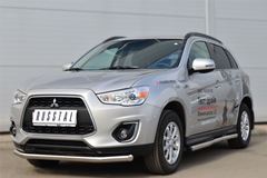 Пороги труба D63 (вариант 2) для Mitsubishi ASX 2012-