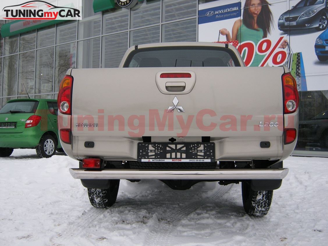 Защита заднего бампера D76 для Mitsubishi L200 2010-2013