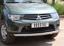 Защита переднего бампера D76 для Mitsubishi L200 2010-2013