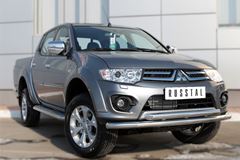 Защита переднего бампера D63 (секции) D63 (дуга) для Mitsubishi L200 2014