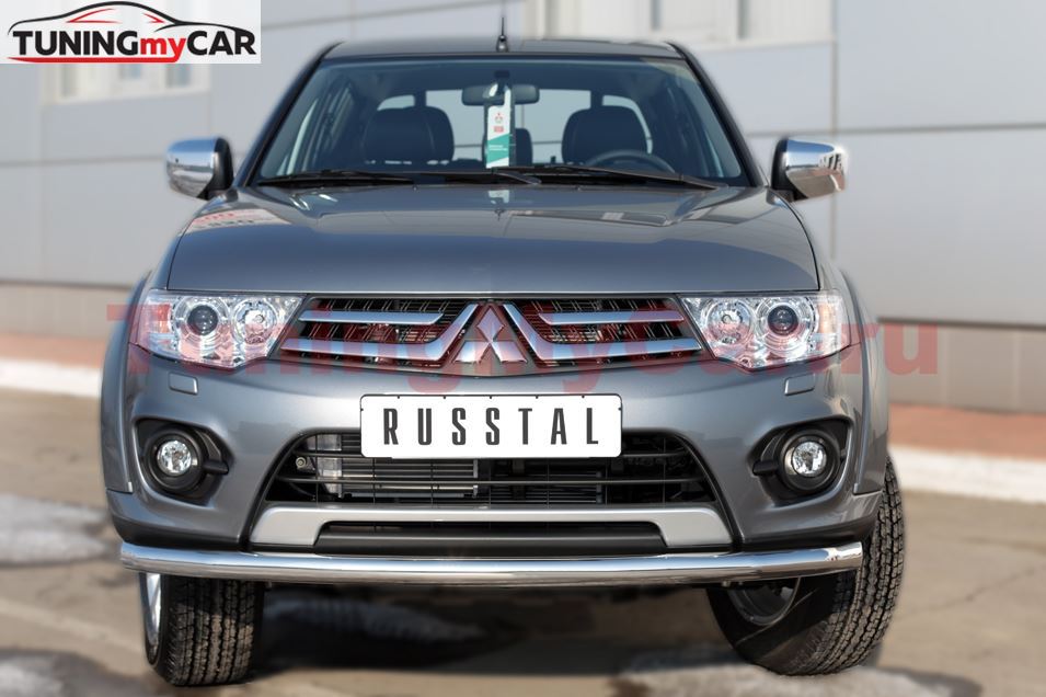 Защита переднего бампера D63 (секции) для Mitsubishi L200 2014