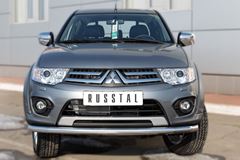 Защита переднего бампера D63 (секции) для Mitsubishi L200 2014