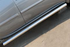 Пороги труба D76 (вариант 3) для Mitsubishi L200 2014