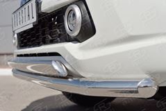 Защита переднего бампера D63 секция-75х42 дуга для Mitsubishi L200 2015-