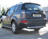 Защита заднего бампера D76 для Mitsubishi Outlander 2010-2011