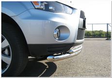 Защита переднего бампера D76/42 для Mitsubishi Outlander 2010-2011