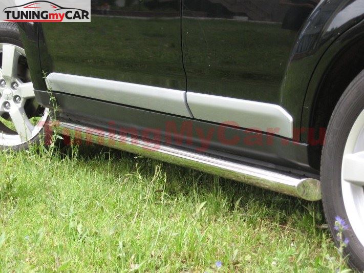 Пороги труба D63 для Mitsubishi Outlander 2010-2011