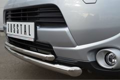 Защита переднего бампера D63/42(дуга) для Mitsubishi Outlander 2012-2014
