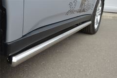 Пороги труба D63 (вариант 3) для Mitsubishi Outlander 2012-2014