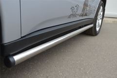 Пороги труба D63 (вариант 2) для Mitsubishi Outlander 2012-2014
