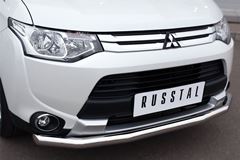 Защита переднего бампера D63 (секции) для Mitsubishi Outlander 2014