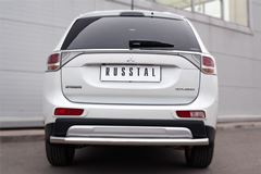 Защита заднего бампера D63 (секции) для Mitsubishi Outlander 2014